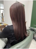 髪質改善ピンクカラー