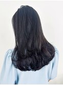 美髪韓国ヘア顔周りレイヤーロング_ba537141