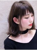 ■耳かけ色っぽい☆グレージュ外ハネボブM.SLASH自由が丘23-3