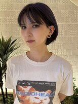 ピークアブー アヴェダ アトレ恵比寿(PEEK-A-BOO AVEDA)&nbsp;大人かわいい小顔ひし形耳かけショートボブ黒髪恵比寿ボブ