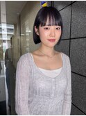【SANA】似合わせ黒髪ボブカット