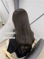 ビーヒアナウ N゜03 金沢駅西店(BE HERE NOW)&nbsp;ブリーチなし/オリーブベージュ