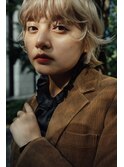 ryu【ブロンド マッシュレイヤーボブ　中津　20代　ウルフボブ】