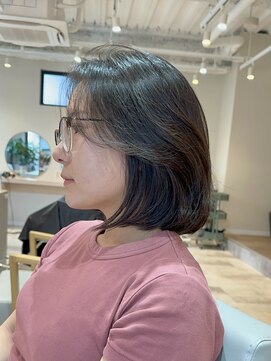 ザックジングウ 表参道(ZACC JINGU) ボブ/前髪なし/かきあげ前髪