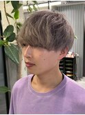 メンズパーマツイストスパイラル×韓国風マッシュ束感