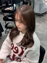 ジーニー 千葉(GENiE)&nbsp;韓国レイヤーカット/顔周り/マロンベージュ/古荘竜生