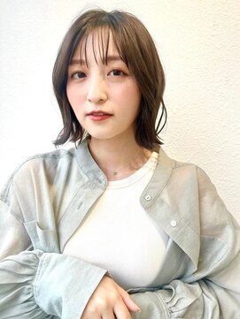 外ハネショートボブ×モカブラウン透明感カラー20代30代p川口