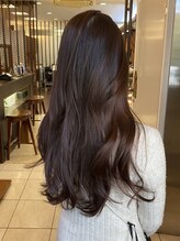 ナナナパレナ 梅田店(nanana parena)&nbsp;髪質改善縮毛矯正で叶う艶ほんのりピンクカラー美髪スタイル