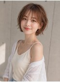 大人可愛い抜け感レイヤーボブ