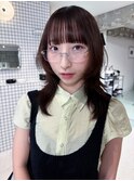 ハッシュカットとナチュラルブラウン