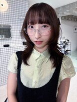 束 ハッシュカットとナチュラルブラウン