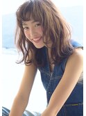 【RIMA】HARUKI 外国人風☆Ashベージュ×パーマstyle