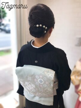 タグマル 和装☆上品なシニヨン☆