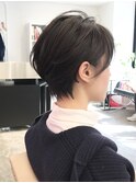 黒髪/ショート/小顔/長め前髪/20代30代40代