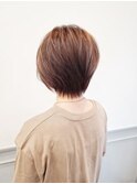 グレージュ×ショートボブ☆