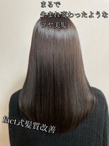 美容室 ファクト(fact)&nbsp;髪質改善/20代30代/大人可愛い/ストレートロング/艶感カラー