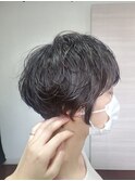 パーマショートボブ