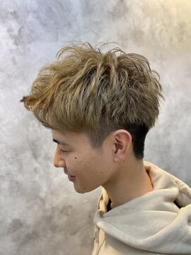 ノア ヘアメイク(Noa hair make) ◆メンズショート/無造作アップバング/爽やかツーブロック