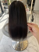 ロンドルーチェ 心斎橋(Lond luce)&nbsp;ダークアッシュ/ミディアムレイヤーカット［髪質改善/縮毛矯正］