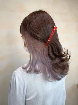 アンククロス 表参道(ANKH CROSS) インナーカラー ラベンダーホワイト