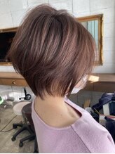 アーサス ヘアー デザイン 袖ケ浦店(Ursus hair Design by HEADLIGHT) 髪質改善色もちカラーマッシュショートハイライトカラーチェリー