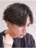 波巻きスパイラルパーママッシュショート無造作パーマ刈り上げ