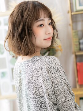 カバーヘア ブリス 戸田公園西口店(COVER HAIR bliss) 波巻きくせ毛風春パーマエアリーミディa戸田公園20代30代40代!