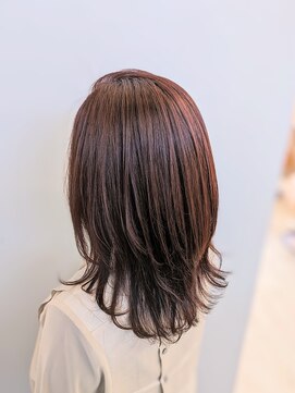 ウィズ 本店(With) くびれヘア ミディアムナチュラルレイヤー20代 30代40代