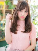 インナーカラー斜めバングフレンチガーリーc5大宮20代30代40代