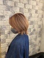オーブ ヘアー アズール 吉祥寺店(AUBE HAIR azul) 韓国レイヤー　オレンジベージュ