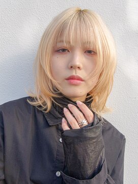 ミンクス渋谷スマートサロン(MINX shibuya smart salon) ショート 姫カット ダークアッシュ 魅力倍増カール シアーカラー