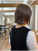 20代30代40代ストレートボブワンレン切りっぱなし外ハネ肩上