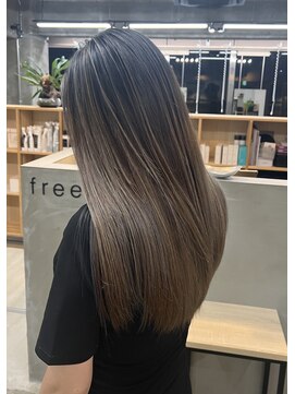 フリーラ 京都河原町三条店(freera) 【kiho】バレイヤージュ ハイライト