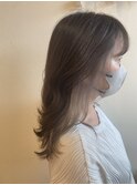 インナーカラー×ホワイトベージュ