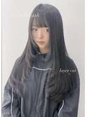 ダークラベンダーアッシュ×レイヤーカット【Zina kana】