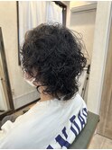 マッシュウルフ　パーマ