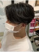 曲がる縮毛矯正/縮毛矯正/センターパート/千葉駅/千葉/齊藤大樹