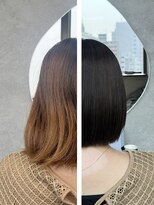 リノア 西梅田 福島(Linoa)&nbsp;柔らかく仕上がるナチュラルな矯正×グレージュカラー