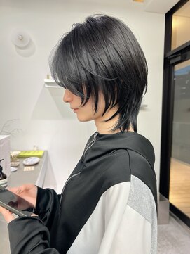 ステン(sten) ハッシュカット×ダークグレー