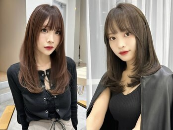 エレリー 名駅(EleRe)の写真/気になる白髪もデザインで美しく♪艶と透明感を両立した大人のカラーに[名駅]