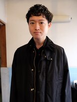 ノフ(knof)&nbsp;2wayメンズショート × ニュアンスパーマ × 骨格補正カット