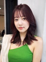 アイティー バイ アルバム 中野店(IT by ALBUM)&nbsp;ロンググレージュ暗めカラー韓国ヘア顔周りレイヤー_F21085