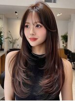 レリーアンテ 大阪梅田(Rely ante)&nbsp;グレージュカラー　韓国ヘア　暗髪