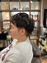 アンカー(ANCHOR) MEN’S/リバースセンターパート/ニュアンスパーマ/印西