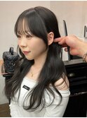 【耳にかけても盛れる】顔まわりカット