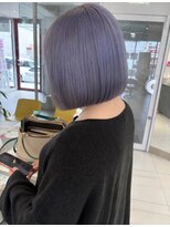 ステラ ヘア デザイン サロン(STELLA hair design salon)&nbsp;シルバーラベンダー×ミニボブ【浅野】