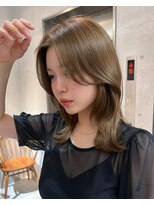 サンドナル 鹿児島天文館(sand NALU)&nbsp;ハッシュカット/グレージュ/デザインカラー[鹿児島天文館]