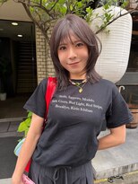 ネルケ 立川(nelke)&nbsp;モカブラウン顔周りレイヤーくびれボブ外ハネ小顔カット立川