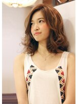 グラニュー(granew) 簡単スタイリング！　　大人かわいいゆるふわ鎖骨セミディ