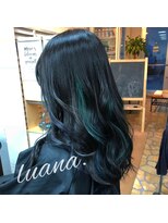ヘアーデザインルアナ(Hair design Luana.)&nbsp;ハイライト、パープル&ブルー